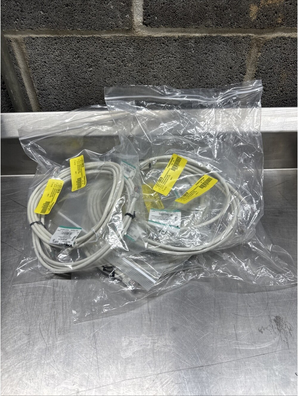 PANDUIT NETKEY PATCH CORD NK5EPC7Y Lot Of 8 Patch Cables Per Box